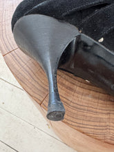 Celine black suede studs boots