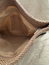 Pouch charcoal/beige/cream