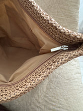 Pouch charcoal/beige/cream