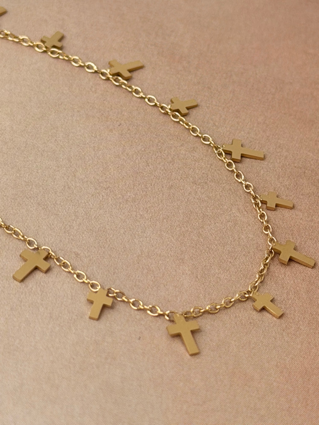 Cross chain bracelet