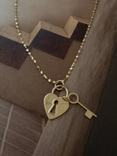 Locker long chain necklace