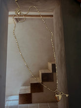 Locker long chain necklace