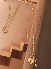Locker long chain necklace
