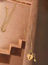Locker long chain necklace