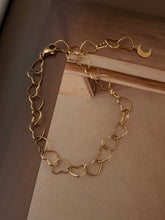heart bracelet with moon detail