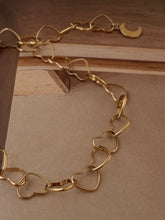 heart bracelet with moon detail