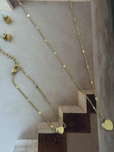 Heart fine chain necklace or bracelet