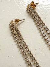 Long diamonty earrings