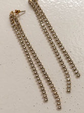 Long diamonty earrings