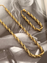 Thick twisted chain bracelet / necklace
