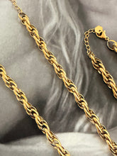 Thick twisted chain bracelet / necklace