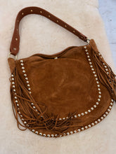 Fringe and studs  Leather bag
