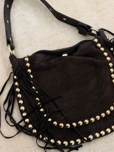 Fringe and studs  Leather bag