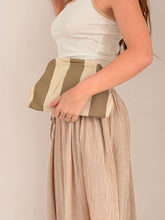 stripes clutch