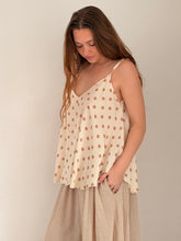 mamapapa - Llama polka dots flowy singlet top