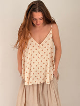 mamapapa - Llama polka dots flowy singlet top