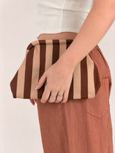 stripes clutch