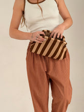 stripes clutch