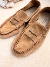 anniel - suede camello mocassin