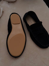 anniel - suede black mocassin