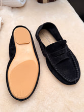 anniel - suede black mocassin