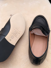 anniel - leather black loafers