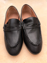 anniel - leather black loafers