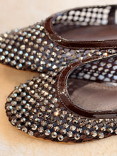 Sparkle chocolate open Ballet flat