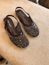 Sparkle chocolate open Ballet flat