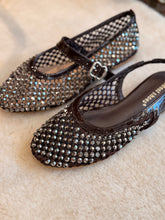 Sparkle chocolate open Ballet flat