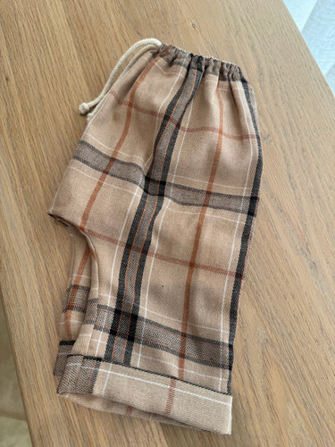 Mamapapa - baby checkers camel pants
