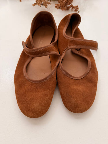Suede camel  ballet