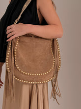 Fringe and studs  Leather bag