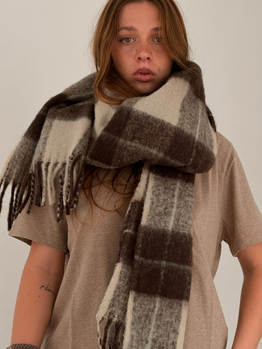 mamapapa - printed chocolate scarf
