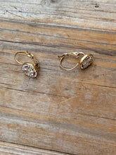 Oval rock earrings