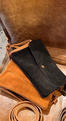 Suede mini bag