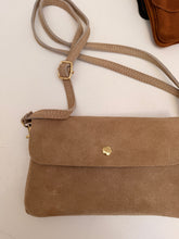 Suede mini bag
