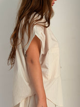 Mamapapa - Hornet Striped Blouse in Ecru