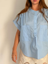 Mamapapa - Hornet Striped Blouse in Blue