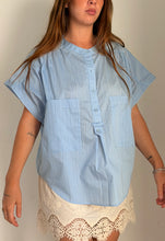 Mamapapa - Hornet Striped Blouse in Blue