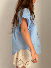Mamapapa - Hornet Striped Blouse in Blue
