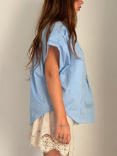 Mamapapa - Hornet Striped Blouse in Blue