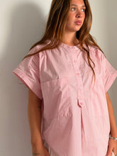 Mamapapa - Hornet Striped Blouse in Pink