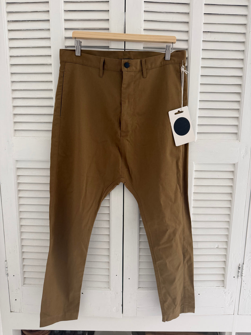 Bassike taupe chino pants