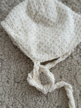Cream waffle one piece with hat