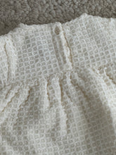 Cream waffle dress