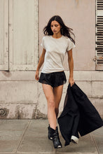 mamapapa - leather lace short