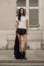 mamapapa - leather lace short