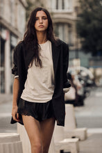 mamapapa - leather lace short