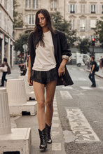 mamapapa - leather lace short